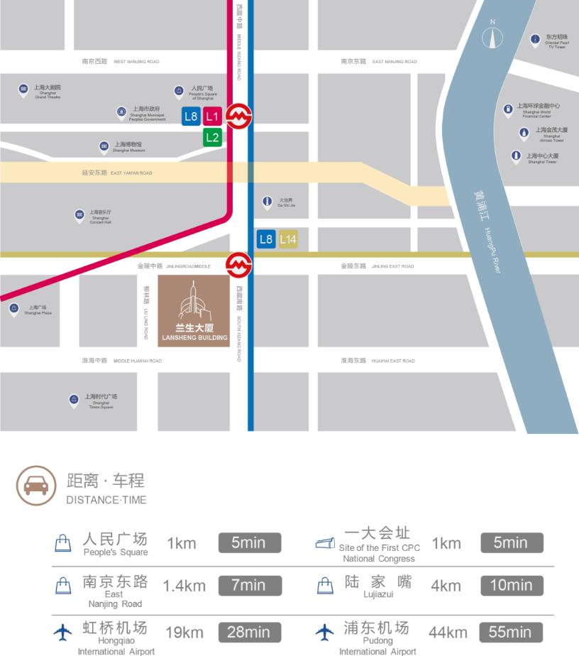 兰生大厦交通区位图